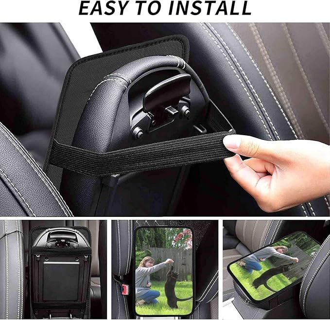 Custom Auto Center Console Pad Car Armrest Cushion Car Decor Accessories, Add Your Own Personalized Text Name Message Image on Seat Box Cover Protector, Universal for Most Vehicle Sedan, Truck, SUV