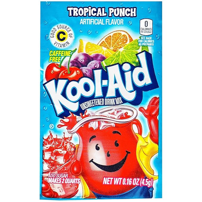 Kool-aid Singles Tropical Punch 12-0.55 OZ Packets (Pack - 4)