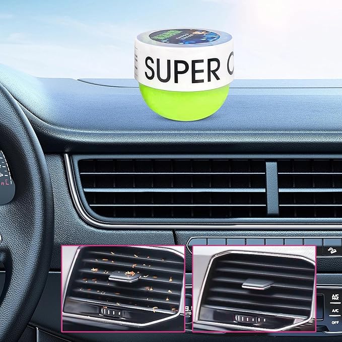 Car Cleaning Putty - Dust Cleaning Mud Auto Vent Detailing Putty | Reusable Detailing Tool Vehicle Accessories Wipes for Printers Tablet Electronics Cameras