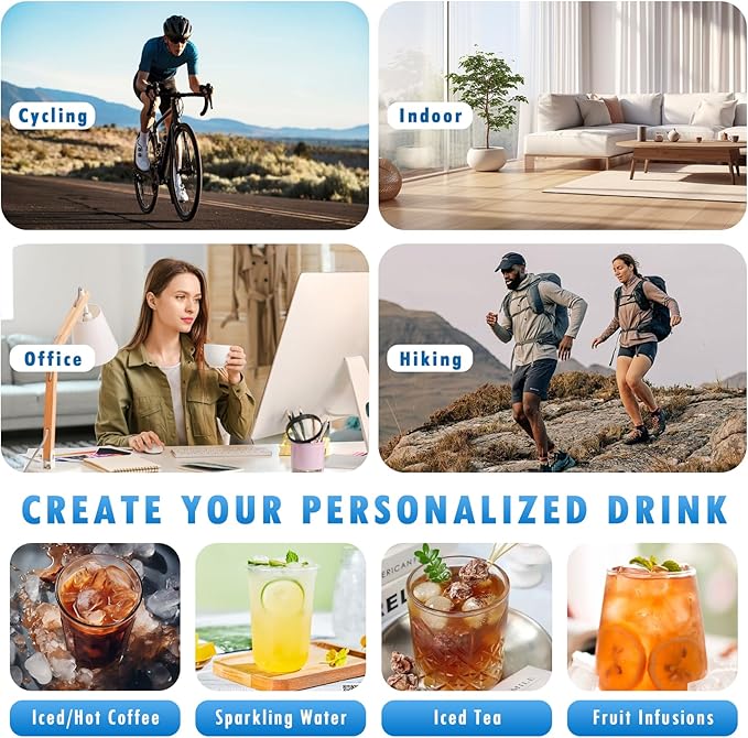 OneNine BPA Free Water Bottle, 27oz/800ml Fruit Infuser Water Bottles, Cold Brew Coffee Maker Tea Bottle with Infuser, Leakproof Portable Large Cold Brew Bottle for Travel Outdoor, Gyms, Offices(Red)
