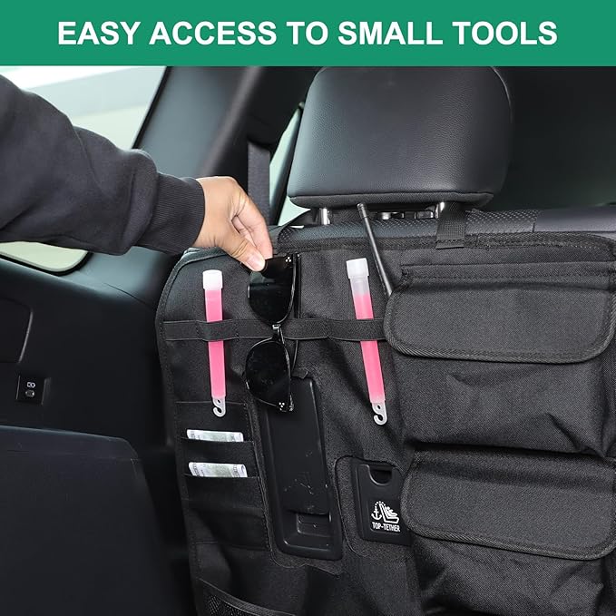 Trunk Hanging Organizer Backseat Bag Compatible with Toyota Land Cruiser 250 Prado J250 LC250 2024 2025, Seat Back Car Organizer Storage Pockets