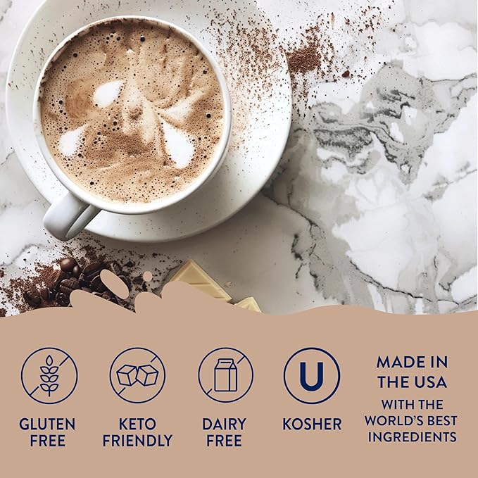 Jordan's Skinny Mixes Syrups Sugar Free Coffee Syrup, White Chocolate Flavor Mix, Zero Calorie Flavoring for Lattes, Protein Shake, Cocktail & More, Gluten Free, Keto Friendly, 25.4 Fl Oz (Pack of 2)
