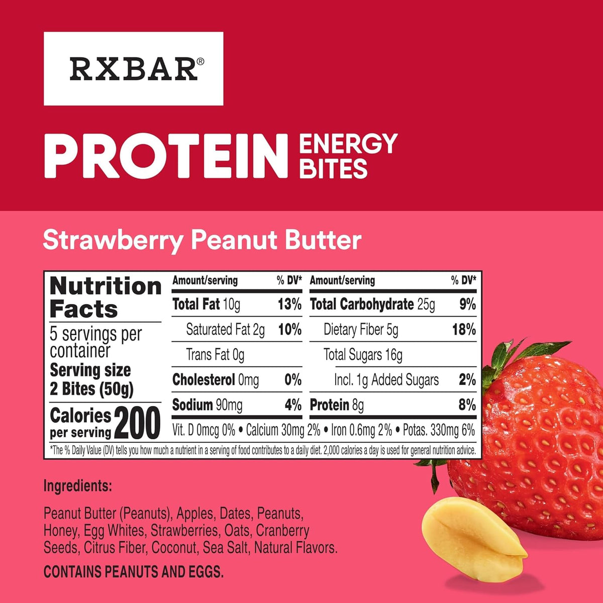 RXBAR Protein Energy Bites, Gluten Free Energy Snacks, Protein Snacks, Variety Pack (20 Bites)