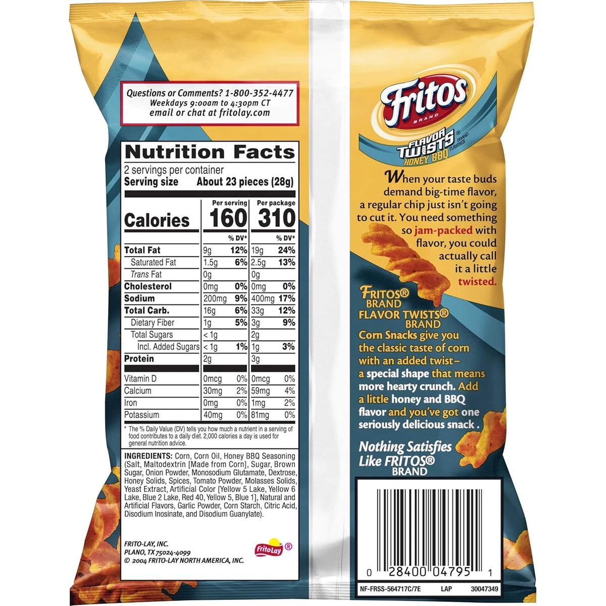 Fritos Original Corn Chips, 1 Ounce (Pack of 40)