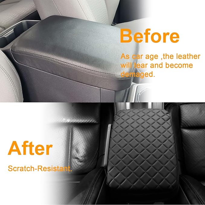 Console Cushion Cover for Toyota Tacoma 2005-2015 SR SR5 Off-Road PreRunner TRD-Sport pro Limited Tacoma Organizer Armrest Storage Box Cover Tacoma Interior Accessories