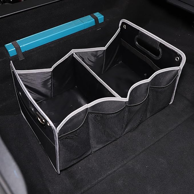 Daeiclru Car Trunk Organizer Compatible with Jaguar F-Type 2013-2024, Multifunctional Collapsible Car Storage Bag, Multi-Compartment Car Organizer and Storage Accessories