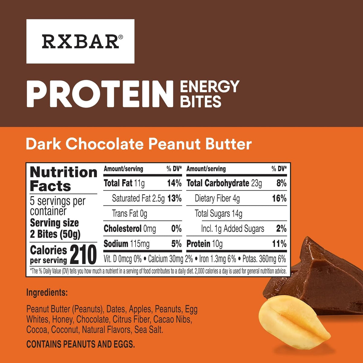 RXBAR Protein Energy Bites, Gluten Free Energy Snacks, Protein Snacks, Variety Pack (20 Bites)