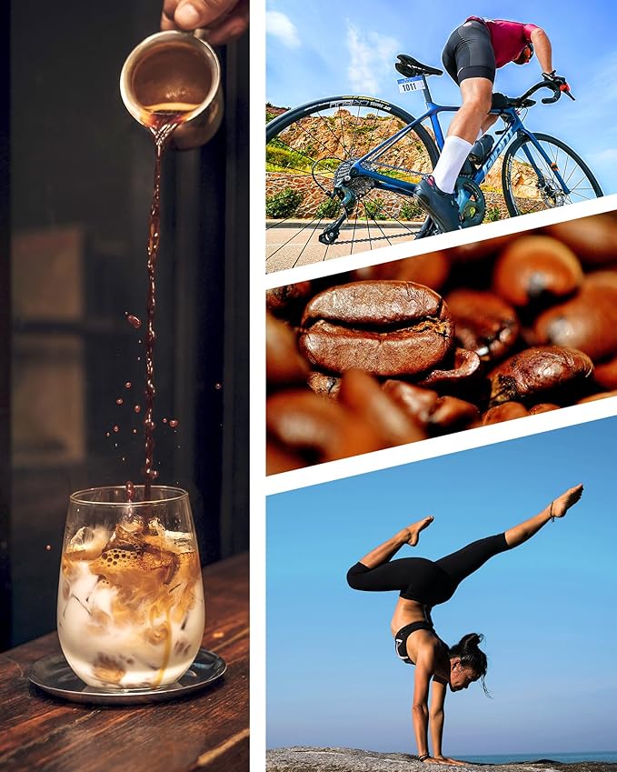 Rami Coffee Cold Brew Freeze Dried Instant Coffee Powder, Medium-Dark Roast 100% Arabica, 6 Portable Single Packets for Home Travel Backpacking Camping