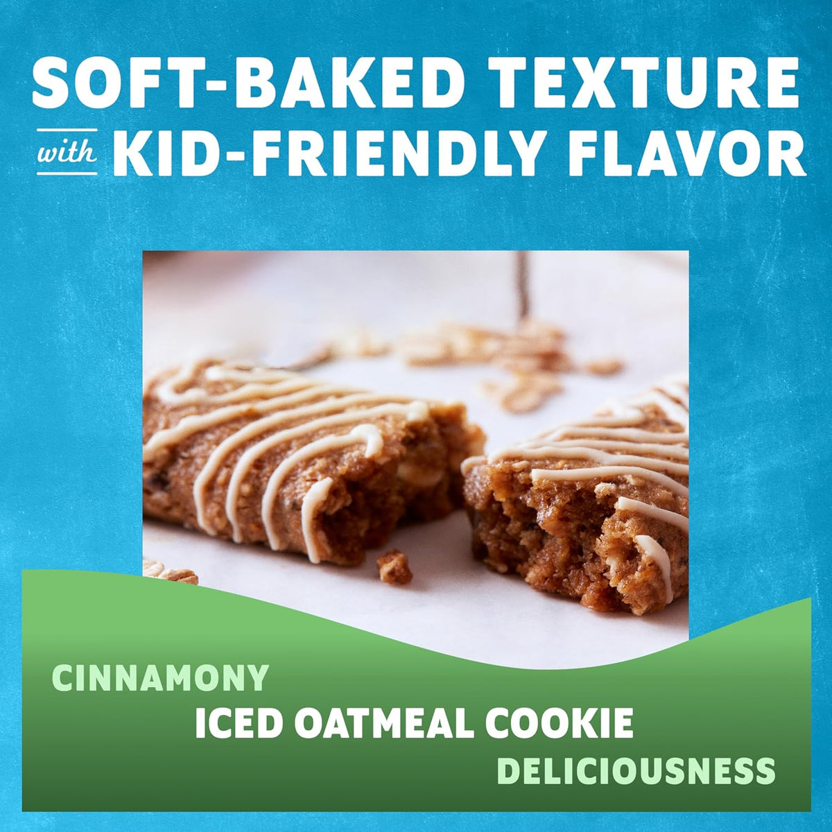 Zbar - Iced Oatmeal Cookie - Soft-Baked Energy Snack Bars - Non-GMO - 12g Whole Grains - USDA Organic Granola Bars - Snacks for Kids (24 Pack)