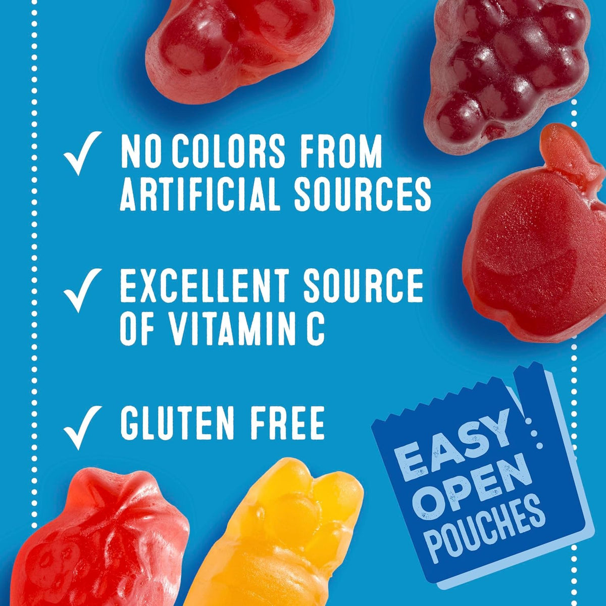 Mott's Fruit Flavored Snacks, Berry and Assorted Fruit, Gluten Free Snack, Value Pack, 22 Ct, 17.6 oz