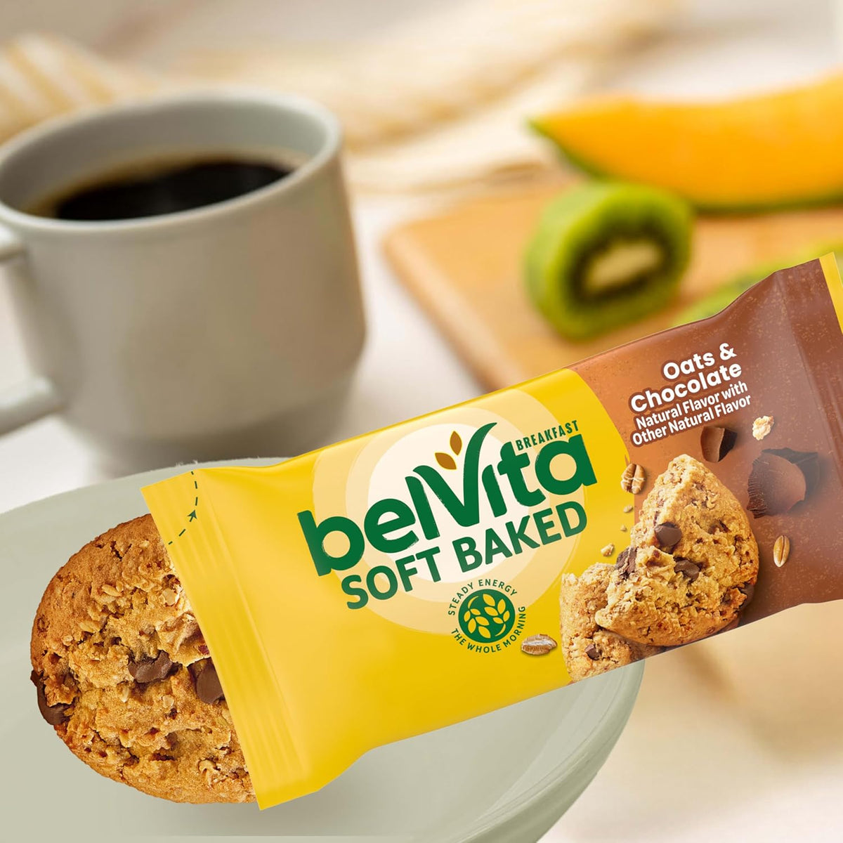 belVita Soft Baked Breakfast Bars Variety Pack, Banana Bread and Oats & Chocolate, 3 Boxes of 5 Packs (1 Biscuit Per Pack)