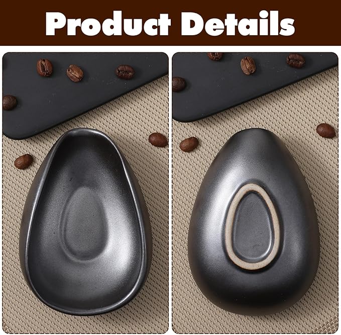 Coffee Bean Dosing Cup Ceramic Single Dosing Tray Espresso Bean Weighing Bowls Dose Coffee Measuring Container Tea Storage Tray for Beans Loose Leaf Tea Dose Vessel