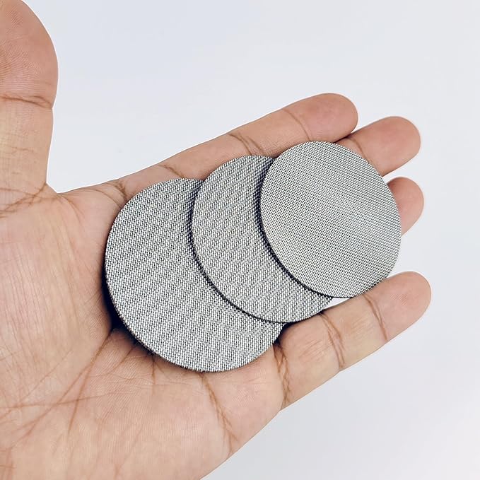 2 Pcs 58.5 mm Puck Screen, 1.7mm Thickness 150μm Stainless Steel Espresso Filter Screen for Espresso Portafilter Filter Basket (58.5 mm,150 micron)
