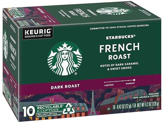 Starbucks French Roast 10 K-cups.