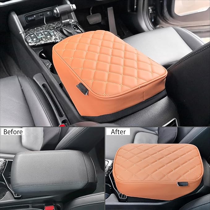 Brown Memory Foam Center Console Cover Cushion Pad Car Armrest Arm Rest Cover Cushion Compatible with Kia Sportage 2023-2025 Accessories