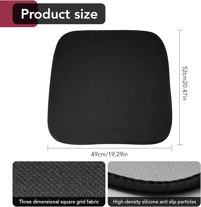 Car Seat Cover, Fit for All Car Seats, Wear-Resistant, Scratch Resistant, Washable, Used All Year Round, Protects The Seat, Does Not Affect Heating and Ventilation, Black 2 PCS