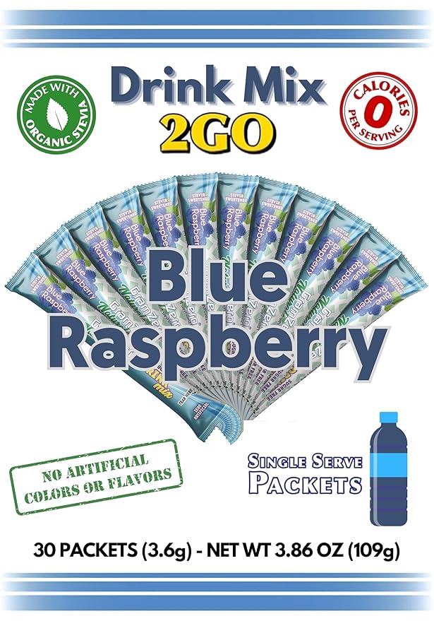 Drink Mix - 2GO (All NATURAL Blue Raspberry)