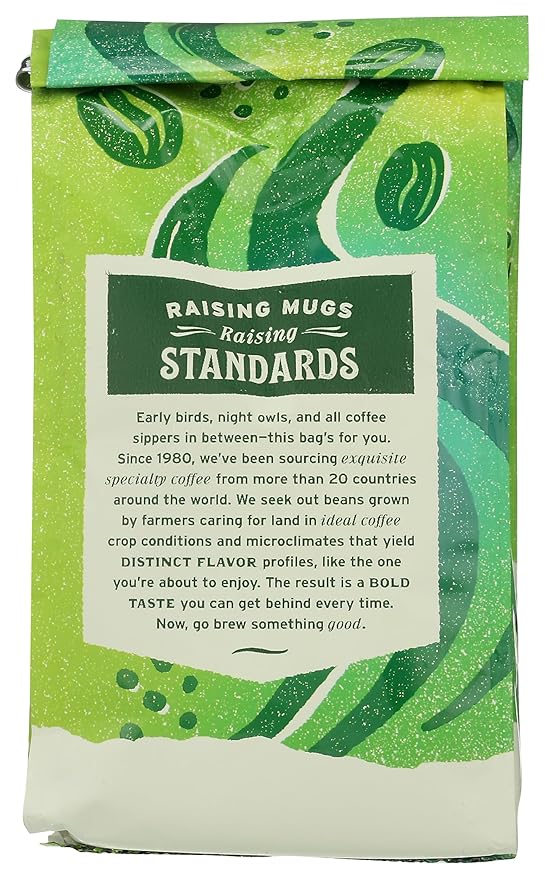 Whole Foods Market, Organic Early Bird Blend, Medium Roast Ground Coffee, Cocoa & Roasted Nuts, 12 Ounce