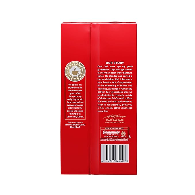 Community Coffee Decaffeinated Medium-Dark Roast 23 Ounce Ground Coffee, Vacuum Packed, 23 Ounce Bag (Pack of 1)