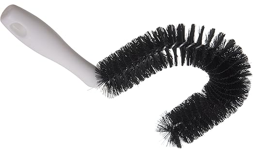 SPARTA 4015300 Polyester Curved Brush, Coffee Decanter Brush With Soft Bristles For Commercial Kitchens, 10 Inches, Black