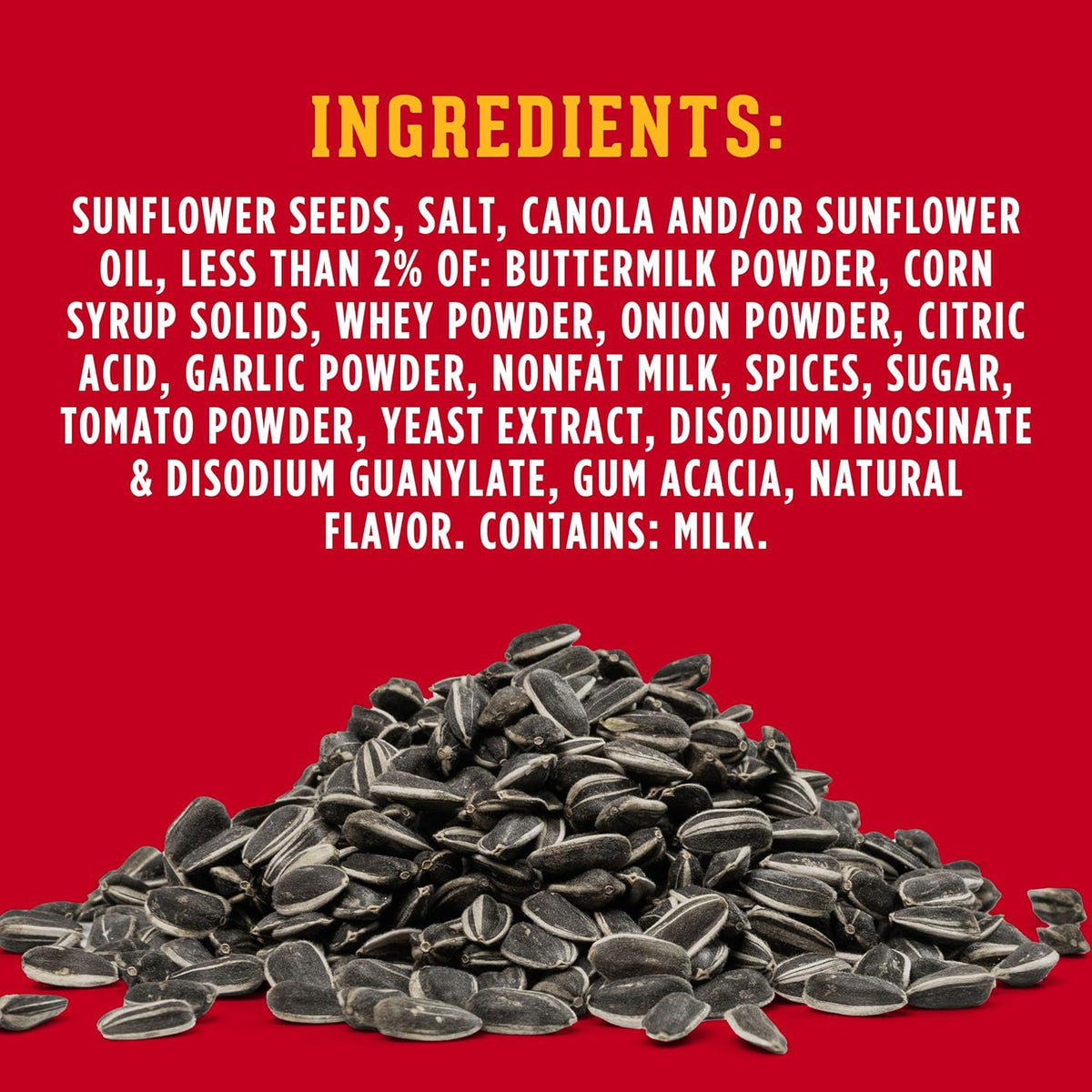 DAVID Jumbo Sunflower Seeds, Ranch Flavor, 5.25 oz.