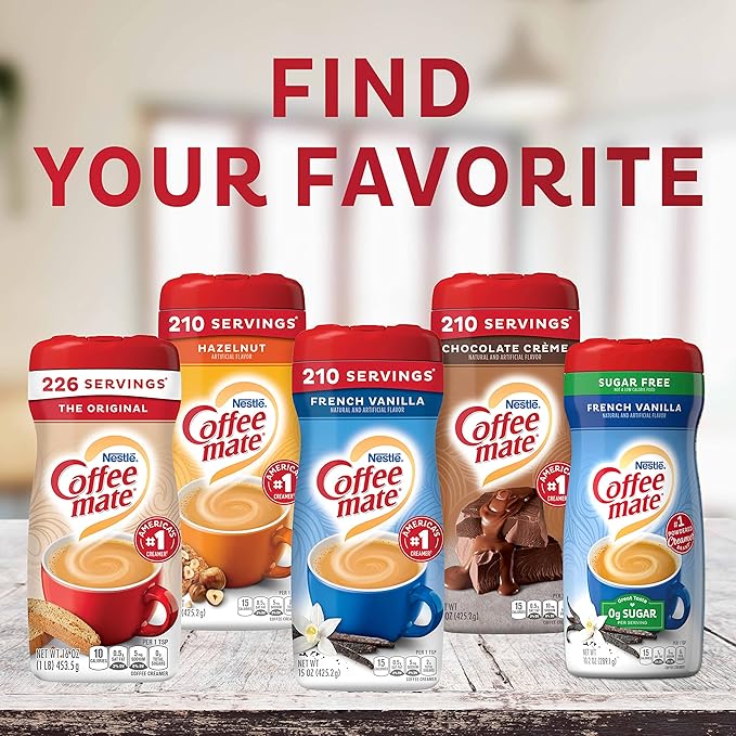 COFFEE MATE The Original Powder Coffee Creamer 35.3 Oz. Canister Non-dairy, Lactose Free, Gluten Free Creamer (Pack of 3)