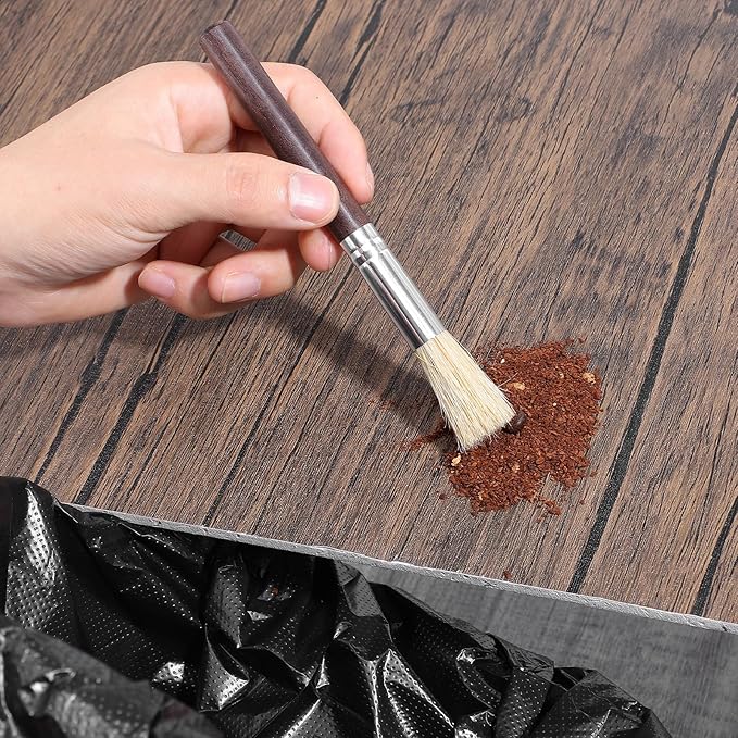 3PCS Coffee Grinder Cleaning Brush Set Espresso Machine Brush Cleaner Tool Espresso Brushes Accessories Cleaner Barista Brushes Machine Cleaning for Barista Home Kitchen Bean Grain Coffee
