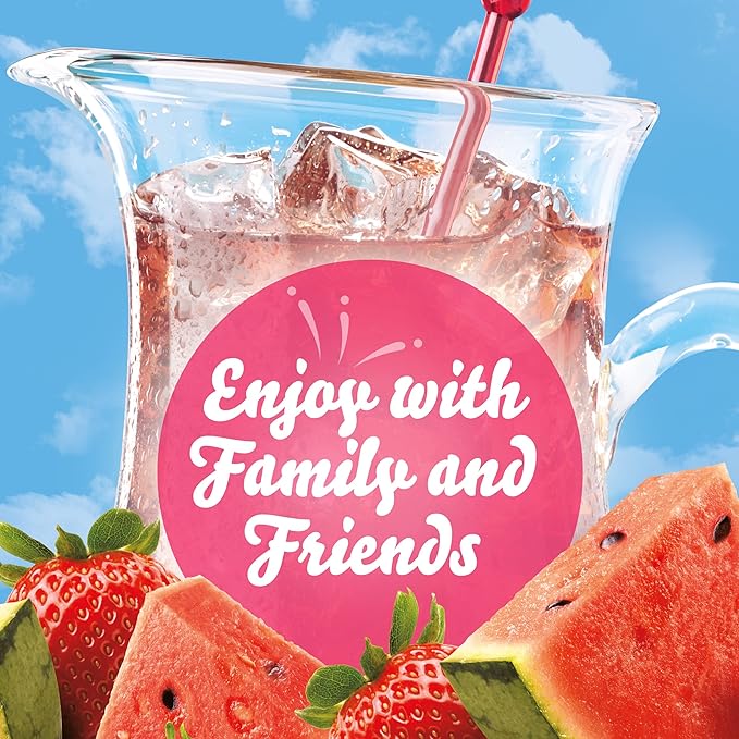 Crystal Light Sugar-Free Strawberry Watermelon Low Calories Powdered Drink Mix 6 Count Pitcher Packets