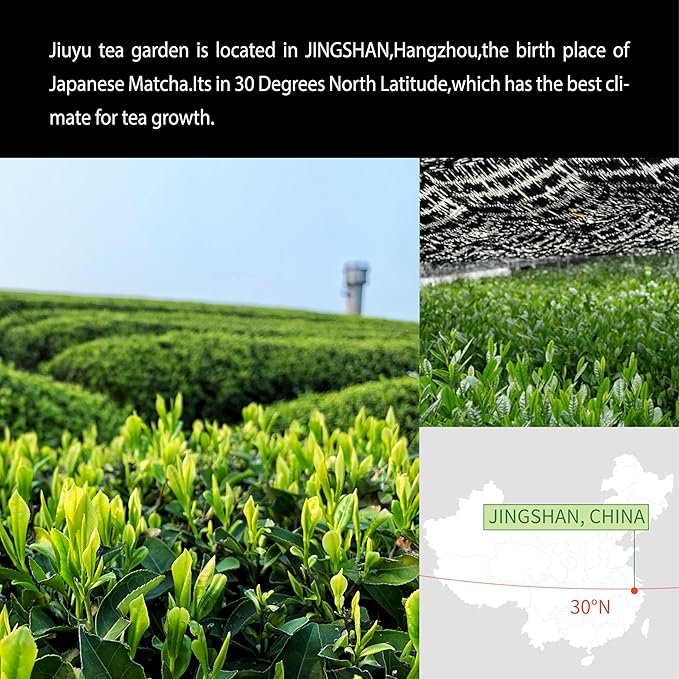 Organic Matcha Green Tea Powder First Harvest Ceremonial Grade 100% Pure Premium Matcha for Drinking and Latte No Additives 3.53oz(100g) Jiuyu