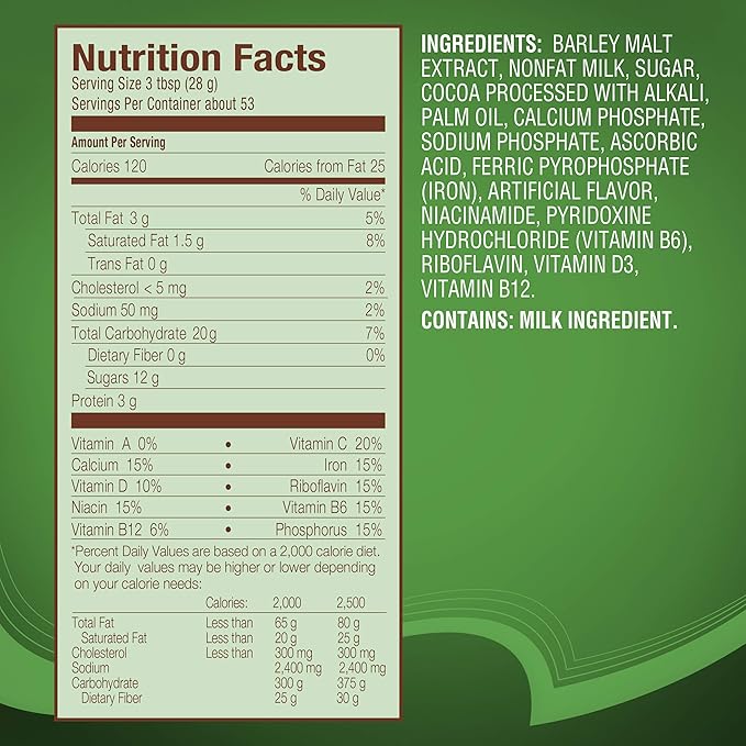 Milo Chocolate Malt Beverage Mix 3.3 Pound Can