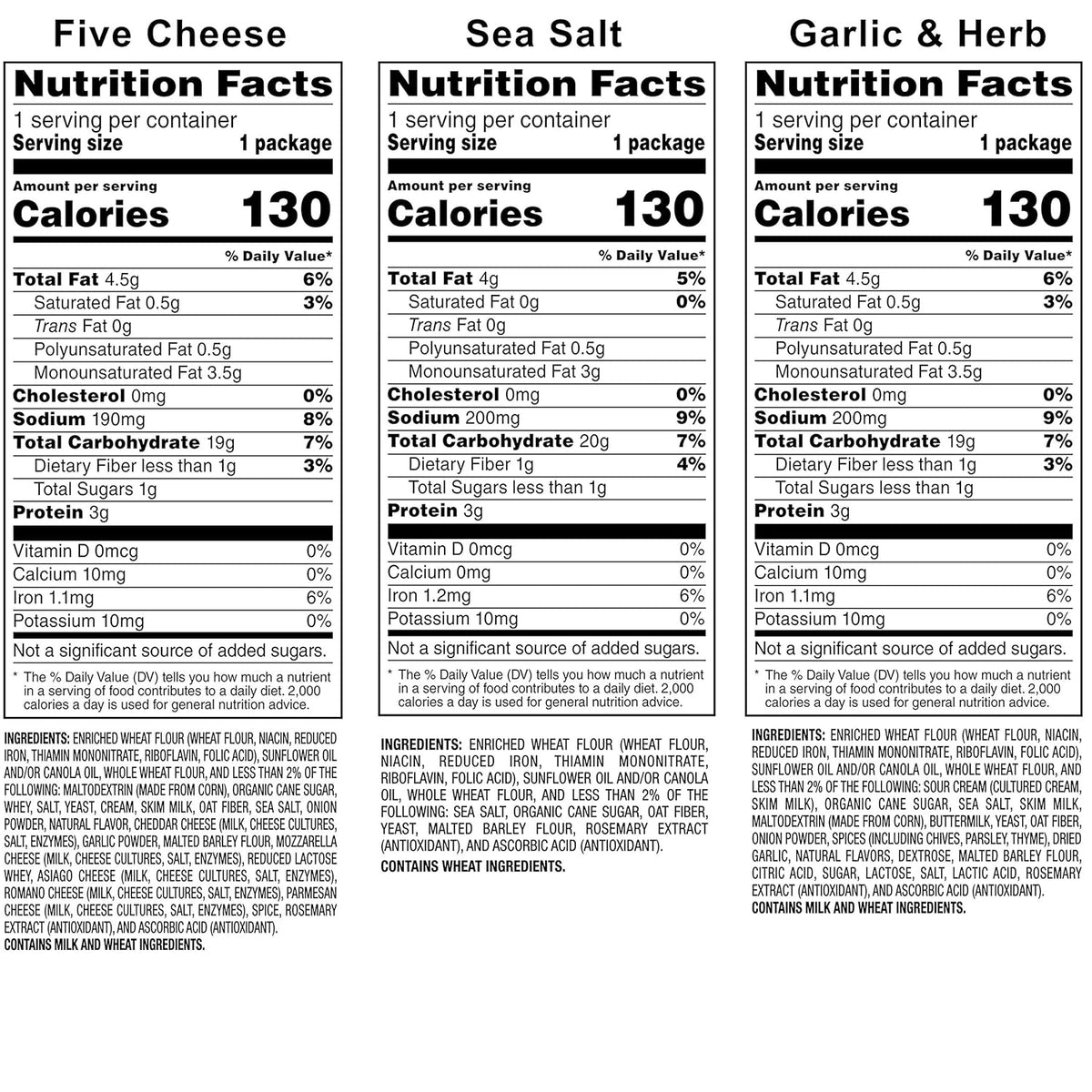 Stacy's Pita Thins Variety Pack, No Artificial Colors or Flavors, 1 Oz (24 Count)