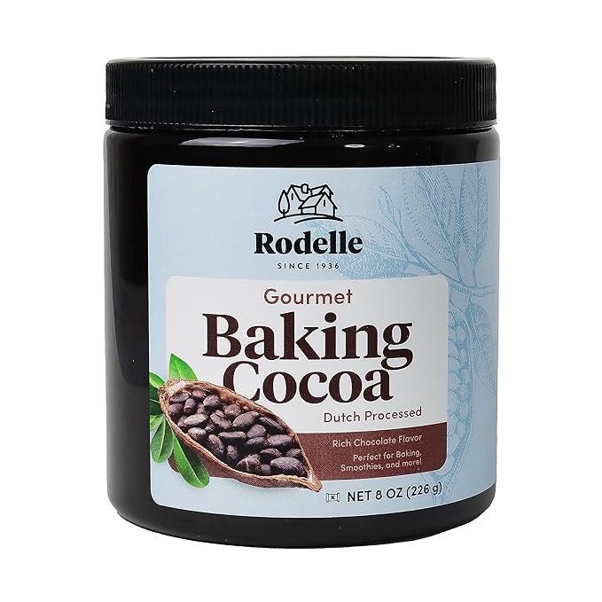Rodelle Gourmet Baking Cocoa Gluten Free, 8 Ounce