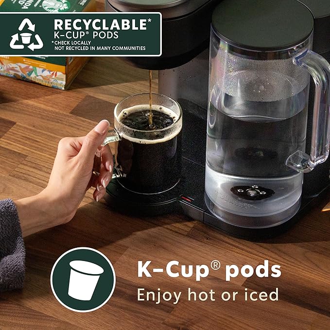 Starbucks K-Cup Coffee Pods, Flavored Hot or Iced Coffee, Hazelnut, 10 Keurig Pods
