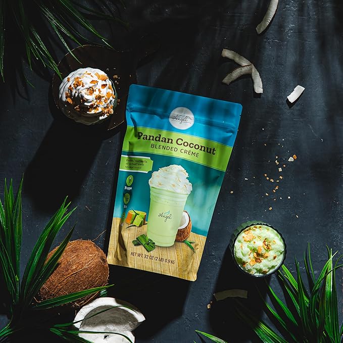 Pandan Coconut Blended Crème Mix by Angel Specialty Products [2LB]