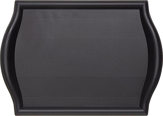 Carlisle FoodService Products 1217BT03 Bistro Plastic Café Tray, 12" X 17", Black (Pack of 3)