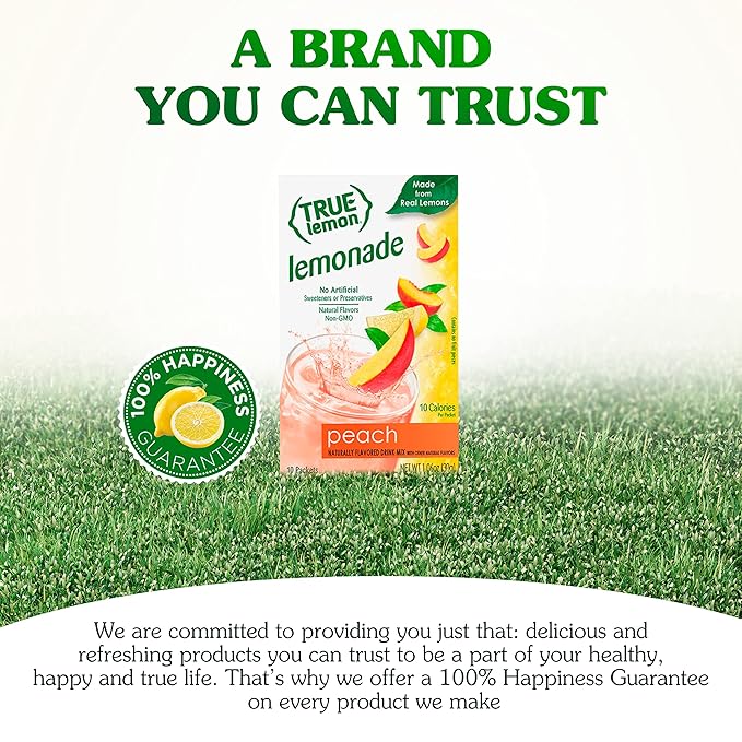 True Lemon Peach Lemonade, 10 count - 4 pack