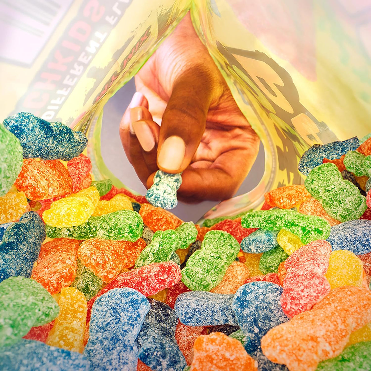 sour patch kids assorted fruits family size 1.8 lb bag chewy snacks