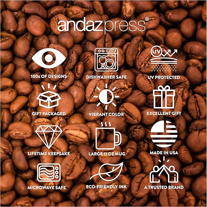 Andaz Press 11oz. Funny Coffee Mug Gag Gift, My Favorite Boss Gave Me This Mug, 1-Pack, Employee Birthday Christmas Sarcastic Humor Gift Ideas