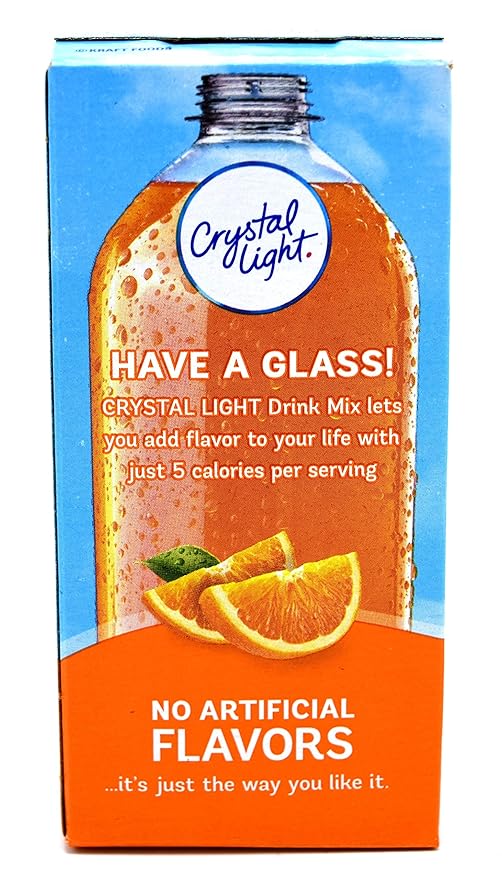 Crystal Light On The Go Sunrise Classic Orange Drink Mix - 10 Count (Pack of 1)