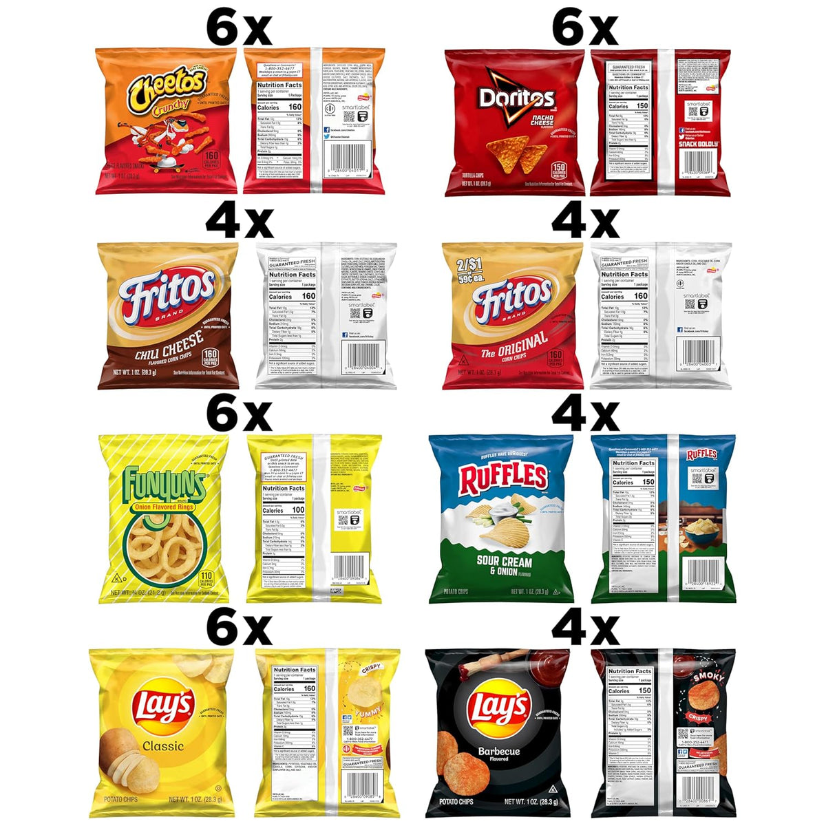 Frito-Lay SPPPOA040120 Variety Pack, Party Mix, 40 Count