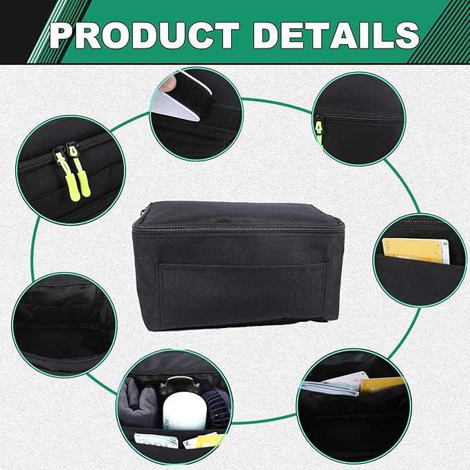 Under Seat Organizer Compatible with Toyota Tacoma 2024 2025 2026 Backseat Rear Under Seat Left Side Storage Bag Car Interior Organizer Accessories 1PCS