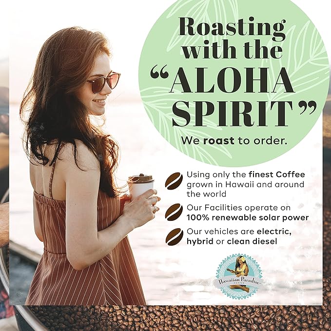 Hawaiian Paradise Coffee Hazelnut Ground Coffee - Premium Rich Flavored Bold Signature Brewed – 100% Arabica Beans (Hawaiian Hazelnut 24oz. Bag Ground)