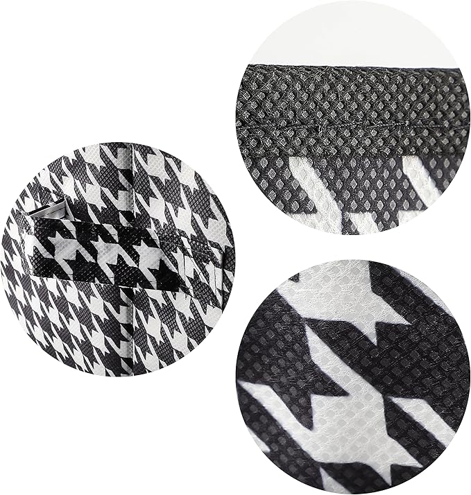Foldable Car Organizer - Trunk Organizer and Storage for Car, SUV, Sedan (Declare-Black White-Small, 15 inch*9.5 inch)