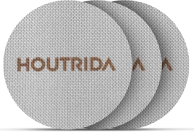 53.5mm Puck Screen 3 Pack, Reusable Espresso Screen 316 Stainless Steel, 1.7mm Thickness Portafilter Mesh 150μm Metal for Espresso 54mm Portafilter Filter Basket