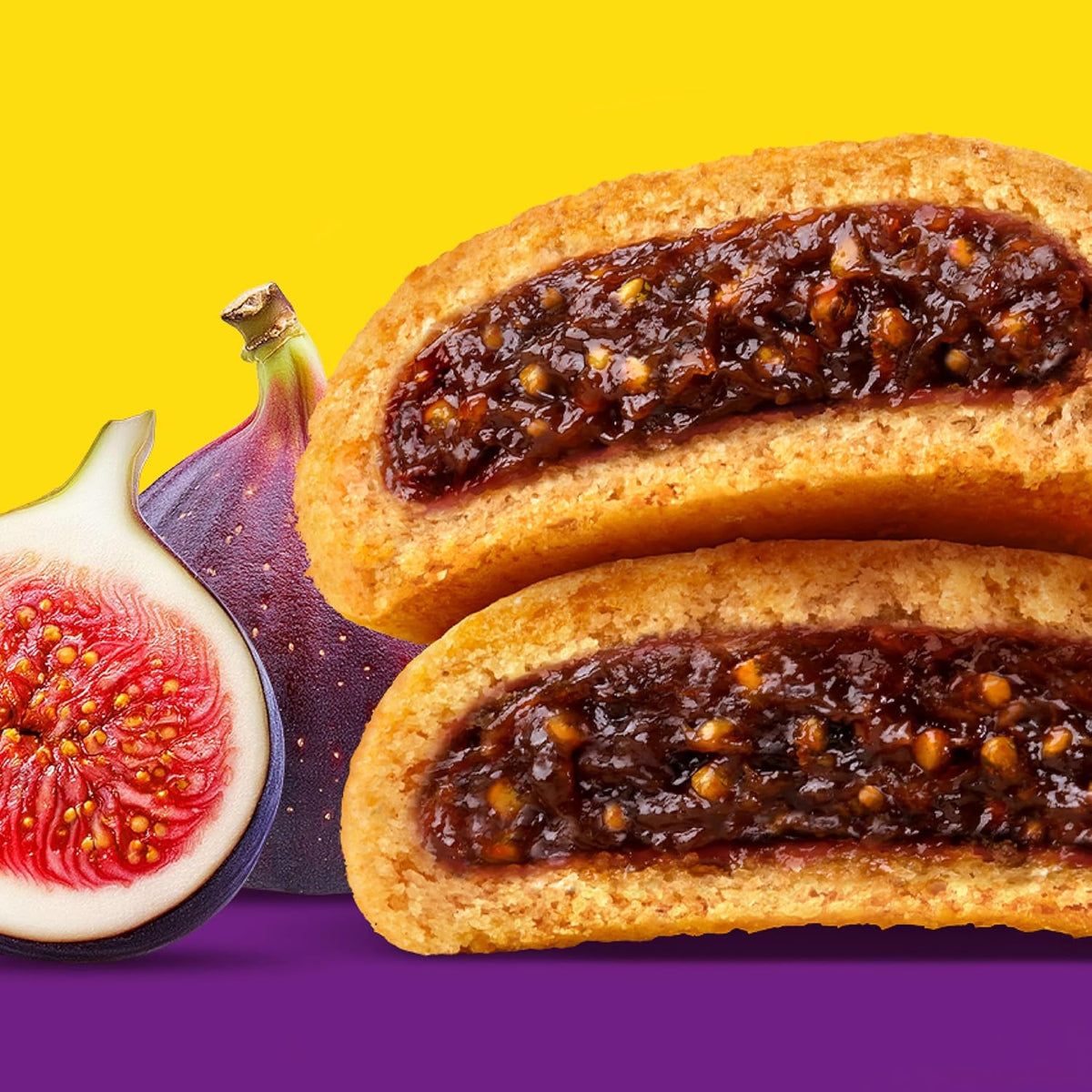 NEWTONS Soft Baked Real Fruit Fig Bars, Fig Cookies, 40 Snack Packs (2 Cookies Per Pack, 4 Boxes)