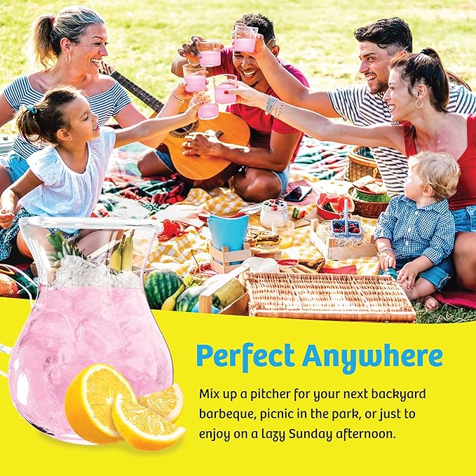 Wyler's Light Pitcher Packs, Water Drink Mix, Pink Lemonade, 6 Boxes (36 Pitcher Packets)