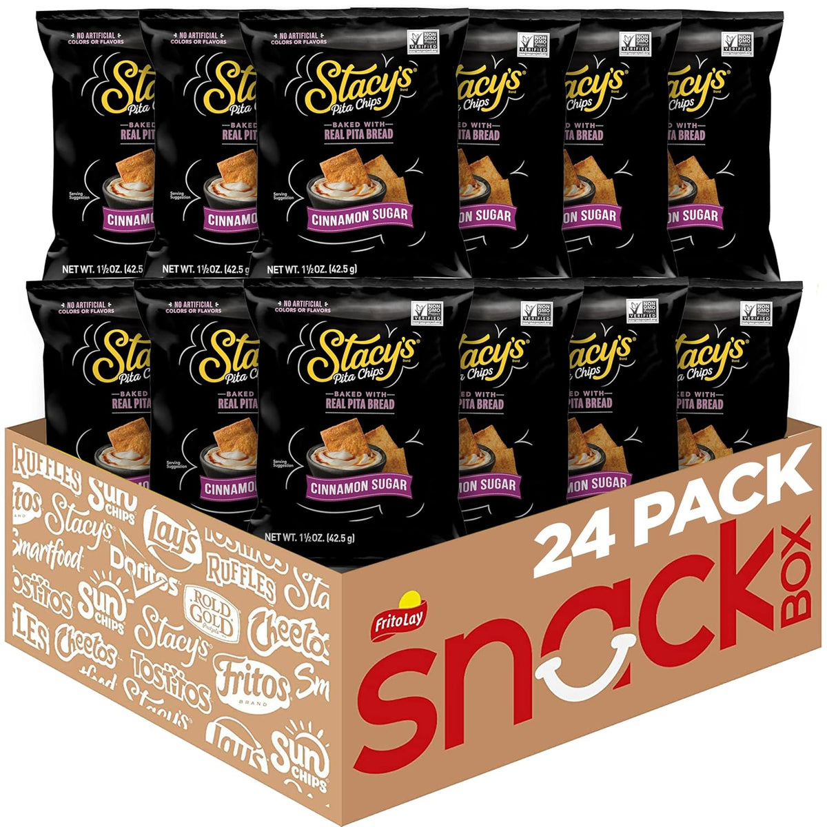Stacy's Pita Thins Variety Pack, No Artificial Colors or Flavors, 1 Oz (24 Count)