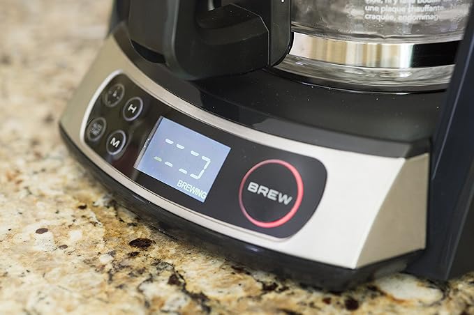 BUNN HB Heat N Brew Programmable Coffee Maker, 10 cup, Stainless Steel, 46500.0003