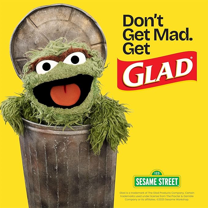 Glad ForceFlex Tall Kitchen Drawstring Trash Bags, 13 Gal, Fragrance Free, 80 Ct (Package May Vary)