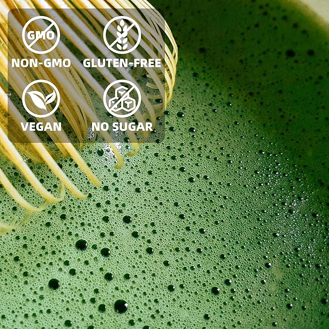 Ceremonial Grade Matcha (100g / 3.53oz), Organic Matcha Green Tea Powder, 100% Natural Pure Matcha for Lattes, Smoothies & Baking